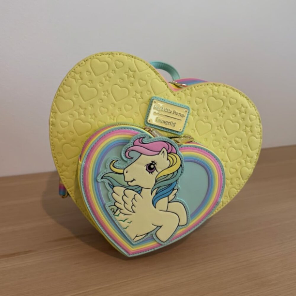 Loungefly My Little Pony Exclusive Sky Dancer Heart Shaped Figural Mini Backpack